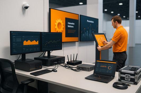 Welche Technik benötige ich für meinen Messestand?