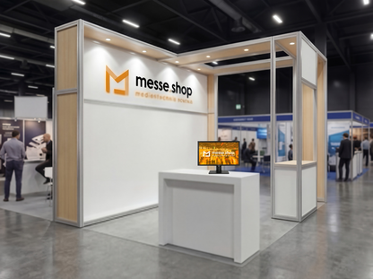 messe.shop 27 inch Full HD monitor for rent, ideal for trade shows and events, with brilliant image quality and vibrant colors.