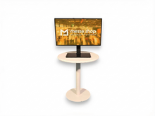 messe.shop 32-inch Full HD screen on a stand, ideal for trade shows and events.